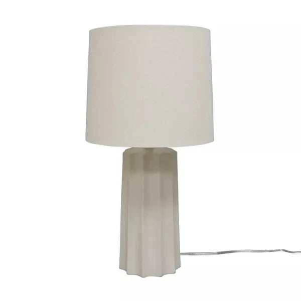 Ribbed Ceramic Table Lamp