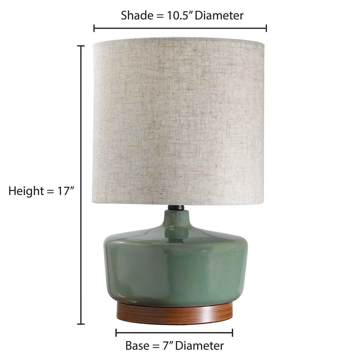 Modern Mid-Century Ceramic Table Lamp