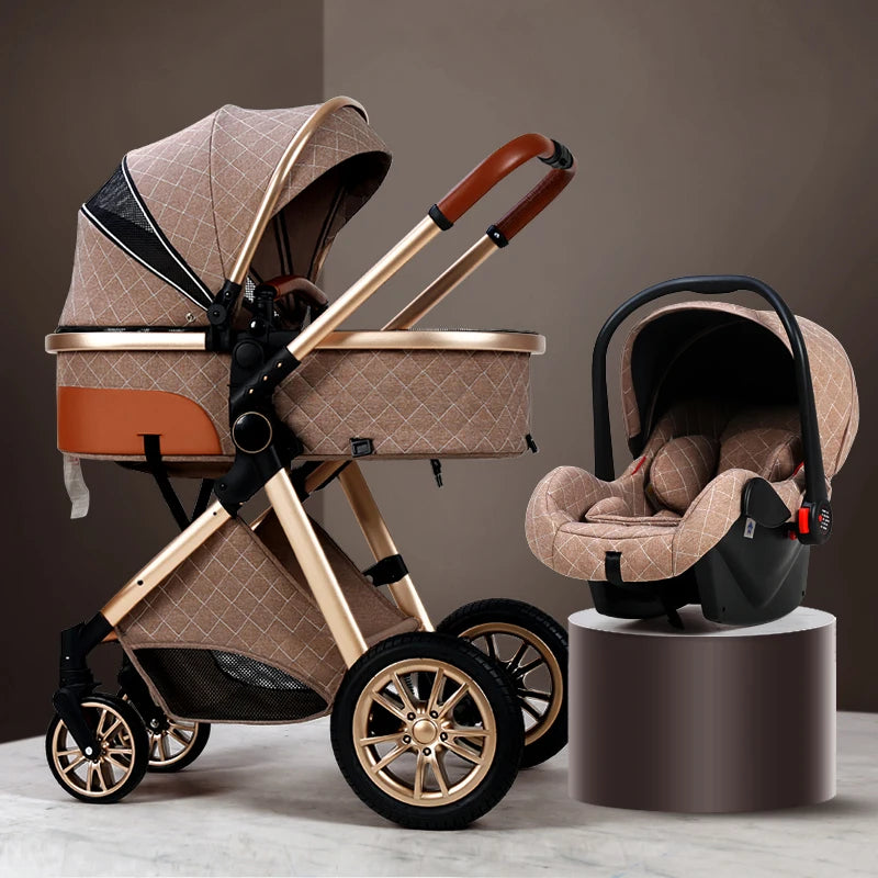 Luxury Baby Stroller 3 in 1